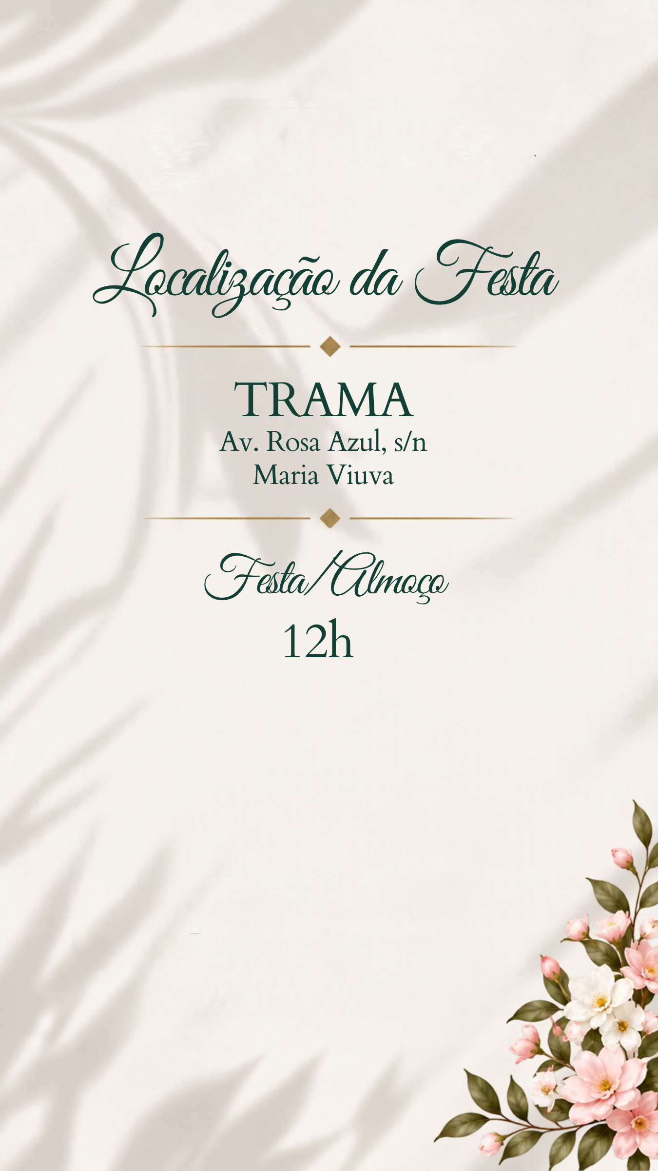 Localização da Festa