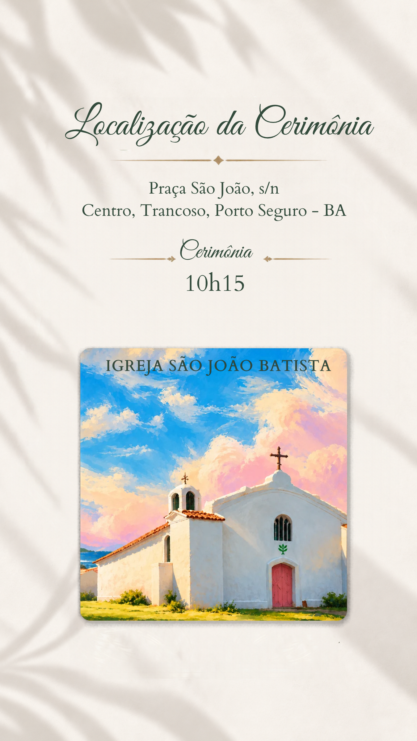 Localização da Cerimônia